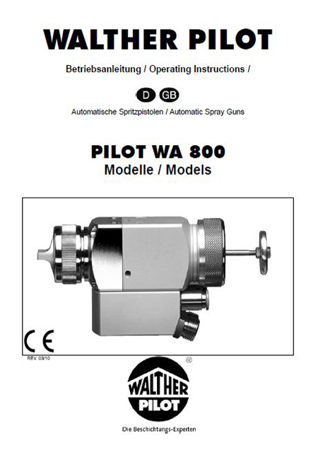 PILOT WA 870-K User Manual PDF Download